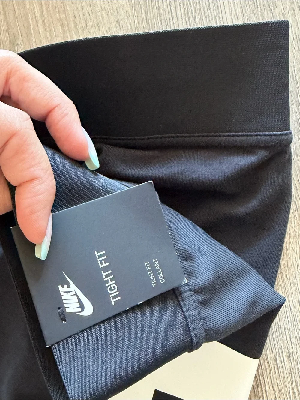 New Black Leggings with White Logo just do it